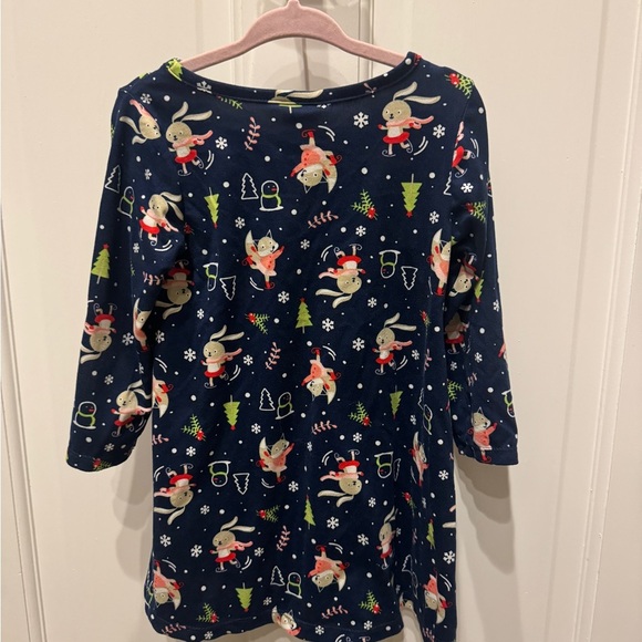 NWOT Nannette Kids 2T Blue Winter Skating Long Sleeve Girls Dress - Picture 3 of 5